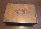 Sewing Work Box Antique Inlid   Fitted Interior Ladies 19th Century Notions