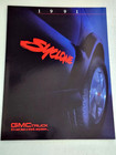 New Original 1991 Gmc Syclone Sonoma Pickup Dealership 4-page Sales Brochure