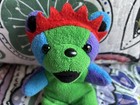 Vintage Franklin Grateful Dead Dancing Bear 7    Stuffed Bean Plush - No Tags