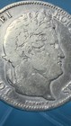 1841 France 5 Francs Silver Crown Cleaned