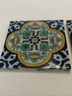 3 Vintage Dutch Hand Painted Ceramic Botanical Tiles Royal Tichelaar Makkum 5x5