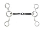 Aj Tack Sweet Iron Jr  Cowhorse Smooth Snaffle Gag Bit - 5 3 4  Cheek