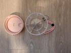 Rotary Pill Dispenser  pink  7 Lg Compartments  comes  w Labels   Hand Strap 