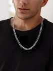 Mens Boys Chain Necklace Silver Sterling Solid Real Cuban Miami Link Stainless