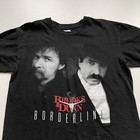 Vintage 1990s Brooks   Dunn Borderline Tour Country Music Graphic T Shirt Large 