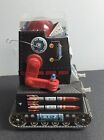 Rare Vintage 1960s Space Age Nomura Robotank Z Tin Toy   works   Needs 1 Bulb