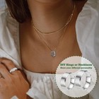 Core Ring Blank Stainless Steel Plain Inlay Finger 8mm 18 Pcs For Jewelry