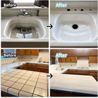 Tile Paint White 16oz With 7-piece Tool Set  Bathtub Countertop Renovation