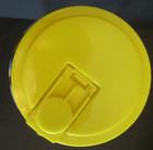 Vintage Lipton Sun Tea 1 Gallon Glass Jar Jug W  Yellow Lid Sun Rays Retro