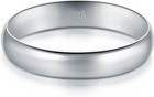 925 Sterling Silver 4mm Plain Baby child Band Ring Size 7 5