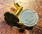 Antique 1894-1914 H H Initials Imperial Russian Tsar Nicholas Ii Coin Cufflinks 