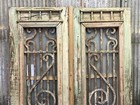 Antique French Double Doors  39 5x83 5  Iron Wood  Old World European Door D229