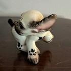 Early Hagen Renaker Cocker Spaniel Puppy Dash  Chasing Tail 1953  With Sticker