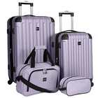 Travelers Club Midtown Hardside 4-piece Luggage Travel Set  includes 28  -