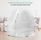 Premium Pop Up Crib Tent  Prevent Falls And Mosquito Bites  Safety Net Canopy