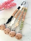Personalised Dummy Clip - Custom Pacifier Chain - Newborn Gift Soother Holder