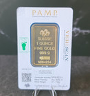 1 Oz Gold Bar Replica Prop  not Real Gold  Non Magnetic Sealed Novelty Gift Usa