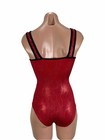 Gk Elite Leotard Red Sparkle Black Gymnastics Cl Childs Girls L