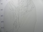 Vintage 80 s Acetate Tattoo Stencil  mermaid   Good Condition 