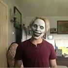 Horror Scary Exorcist Face Mask Demon Smile For Halloween Cosplay Party Costume