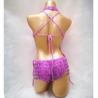 Women Sexy Carnival Sequin One-piece Bodysuit Stage Performance Party Costume