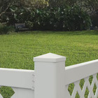 2 Pc White Vinyl Fence Bracket Kit For Fencing Secure Fence Panel Attachment