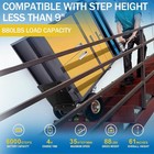 880lb Heavy   duty Electric Stair Climbing Hand Truck Dolly For Curved   Straight