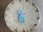 Beautiful Rare Color Sea Glass 3pcs  Surf Tumbled  Weathered  Beach Glass  83