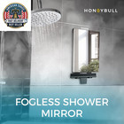 Fogless Shower Mirror For Shaving     Anti Fog Mirror For Shower With Water Tank 