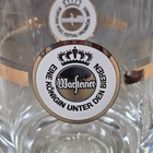 Warsteiner Brewery Germany 1 Liter Heavy Glass Beer Stein Mug W embossed Bottom