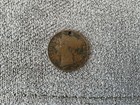 1845 East India Company Half Cent Coin Drilled Token