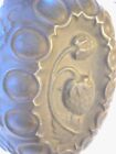 Antique Tin Kitchen Mold W Strawberries And Egg And Dart Edges Very Primitive