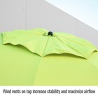 Black Stallion Ub250 Core Flame-resistant Industrial Umbrella  Yellow   Stand