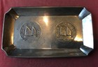 China Year 21  1932  Birds Over Junk Dollar 2 Silve Coins In Silver Dish