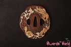 Sea Dragon High Grade Brass Tsuba Guard For Japanese Katana Wakizashi Tanto