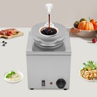 4l Stainless Steel Electric Sauce Warmer Dispenser Hot Fudge Cheese Warmer 150w