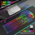 Ziyoulang T87 Wireless Gaming Keyboard Mouse Combo 87keys Rainbow Rgb For Pc Mac