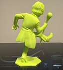 Zacherley Monster Mads 6    Figure Lime Green Retro Marx Nutty Mads Horror Host
