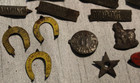 Antique Lot Of 83 Tin Metal Tobacco Tags Drummond Battle Axe Etc