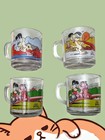 Vintage Mcdonald s Garfield Glass Coffee Mugs Cup 1978 Set Of 4 Euc