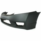 Front Primed Bumper Cover No Plate Cut Civic 09-11 Fog Holes 04711snaa90zz