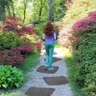 3 Pack Rubber Stepping Stones Outdoor Garden Rubber Pavers Pathway Walkway 