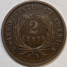 1868 Two Cent Piece Extremely Fine Xf Coin  13341