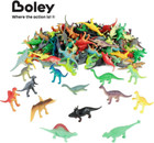 150 Pack Miniature Dinosaur Toy Set - Colorful Mini Plastic Dinosaur Figure Vari