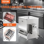 Vevor Manual Meat Mixer Tilt Tank Mixing Max 60 Pound For Meat Sausage Mixer