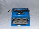 Vintage Blue Royal Futura 800 Portable Typewriter With The Case - Works