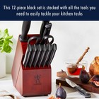 Henckels Dynamic 12-pc Knife Block Set - Acacia