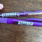 Lot Of 2 Drug Rep Zyprexa Advertising Pharmaceutical Pens Purple Medical Swag