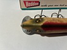Vintage Heddon Jointed Vamp Fishing Lure W  Original Box  Glass Eye Wooden  Rare