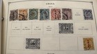 China Stamp Collection On Album Pages 1905-1958 Mixed Used mint Handstamped